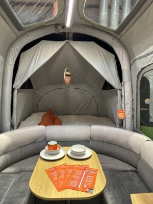 2025 Opus Off-Road Extreme folding camper living space
